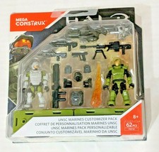 HALO UNSC MARINES FLAME THROWER CUSTOMIZER PACK FDY41 62PC MEGA CONSTRUX W8 18/5