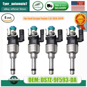 New Set of 4 Fuel Injectors DS7Z-9F593-DA for Ford Escape Fusion 1.5L 2014-2020 - Imagen 1 de 9
