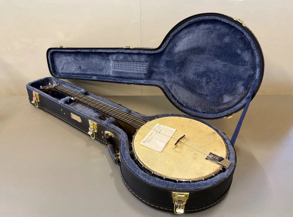 Hand Crafted Walnut Banjo, Natural Drumhead, Brand New Case Included - Image 1 of 4