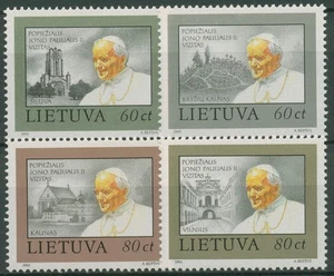 Litauen 1993 Papst Johannes Paul II. 533/36 postfrisch - Bild 1 von 1