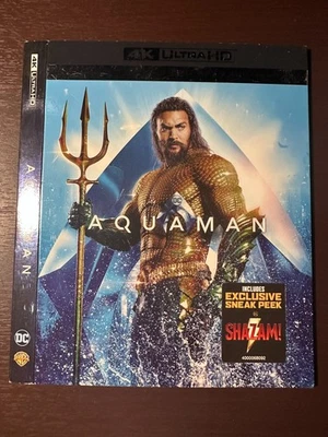 Aquaman 4K SLIPCOVER ONLY NO MOVIE, ARTWORK, CASE, Etc - Image 1 of 3