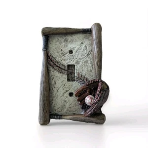 Baseball Softball Lichtschalter Platte Ballhandschuh Schläger Ballauslass Abdeckung  - Bild 1 von 4