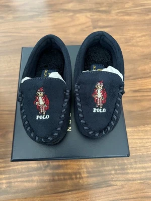 Zapatillas Polo Ralph Lauren de gamuza sintética para niños pequeños talla 5 nuevas con etiquetas Foto 1 de 4