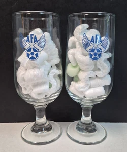 Juego de 2 copas de vino Anheuser Busch AFA con logotipo azul - Imagen 1 de 6