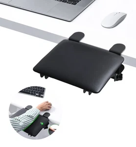 Foldable Desk Extender Tray, Arm Rest for Desk, Ergonomic Forearm Leather Sof... - Bild 1 von 6