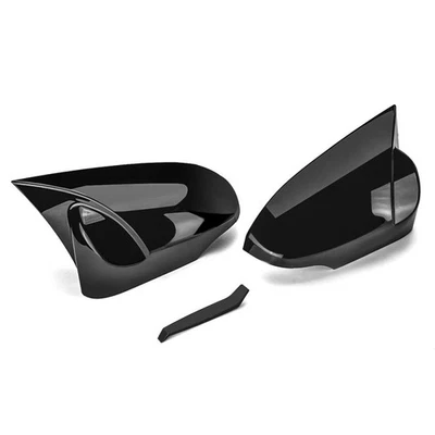 Glossy Black Add-on Rear View Side Mirror Cover Cap For Toyota Camry 2012-2017 Foto 1 de 4