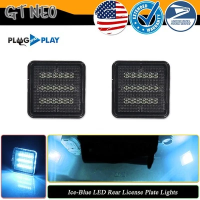 For 2016-2023 Toyota Tacoma & 2014-2021 Tundra Ice Blue LED License Plate Lights - Image 1 of 4