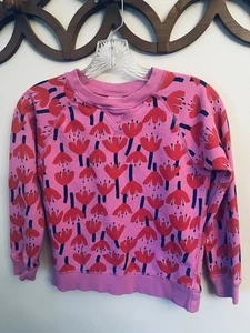 HANNA ANDERSSON SUNSET TULIP PRINT CREWNECK SWEATSHIRT Size 10 Style 66719 - Picture 1 of 4