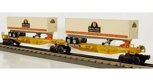LIONEL SOUTHERN PACIFIC TTUX SPINE CAR 6-16345! O GAUGE INTERMODAL FLAT TRAILERS - Picture 1 of 1