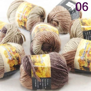 SALE LOT of 8 Skein x 50gr NEW Chunky Colorful Rug Knitting Scores Wool Yarn 06 - Picture 1 of 18