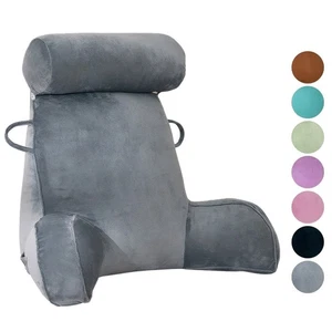 Almohadas de lectura para cama sofá cama respaldo almohadas con cuello brazo respaldo soporte - Imagen 1 de 43