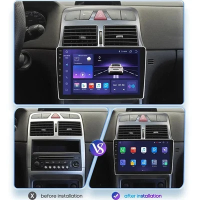 Autoradio Für Peugeot 307 CC 2002-2013 Android 14 GPS Navi Carplay WIFI 64GB - Bild 1 von 4
