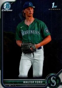 2022 Bowman Draft Chrome Sky Blue Refractor Walter Ford Seattle Mariners - Picture 1 of 2