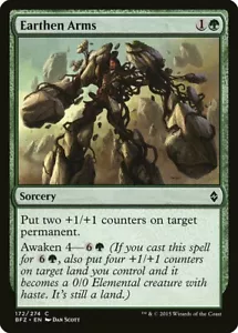 EARTHEN ARMS X 4 N/M- BATTLE FOR ZENDIKAR MAGIC THE GATHERING - Picture 1 of 1