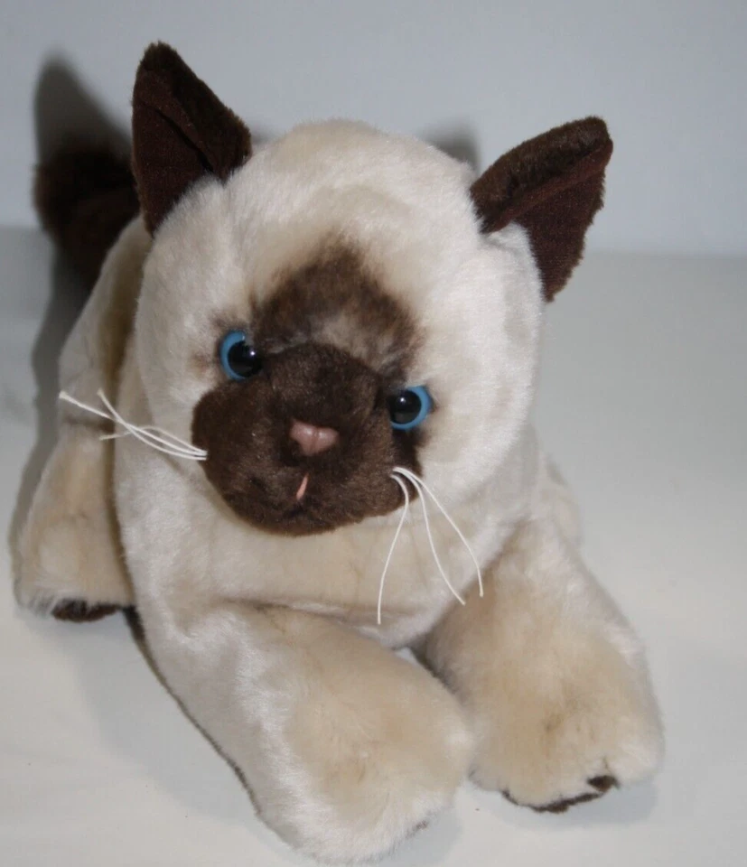 Ganz Siamese Cream Brown Kitten Cat 10" Plush Stuffed Animal Soft Toy H10264 - Image 1 of 4