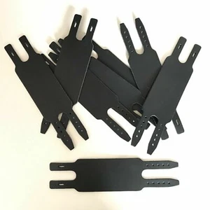 10 schwarze Leder Armband Rohlinge Larp Craft Punk 10" x 2,1/2" S2E 2,8 mm dick - Bild 1 von 4