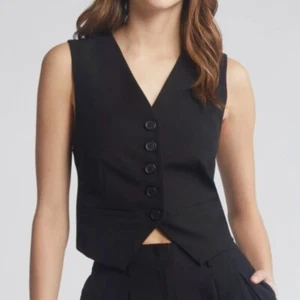 Blusa sin mangas chaleco a medida Open Edit para mujer talla mediana ropa de hombre nueva con etiquetas - Imagen 1 de 7
