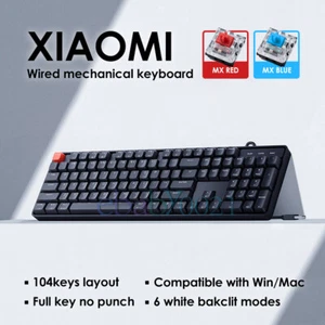 Xiaomi Wired Mechanical Keyboard USB 104keys Backlit Office Home Gaming Keyboard - Picture 1 of 12
