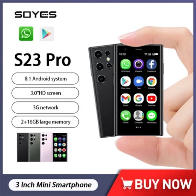 Mini Smartphone Soyes S23Pro Google Play Ultradünn Android Telefon DualSIM Handy - Bild 1 von 4