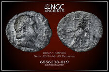 NERO NGC G ROMAN COINS, AD 54-68. AR Denarius. A1062