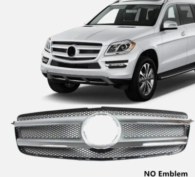 Parrilla de parachoques superior delantera compatible con Mercedes GL X166 GL450 GL550 2013 2014 2015 2016 Foto 1 de 3