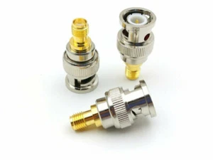 BNC Macho A SMA Hembra Adaptador Convertidor Radio RF Coax Recto Conector Jackx1 - Imagen 1 de 3