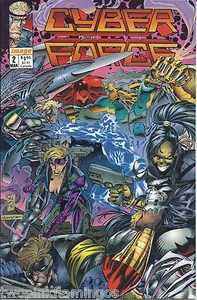 Bolsa y tablero Image Comics Cyber Force #2 primera impresión marzo 1993 - Imagen 1 de 2