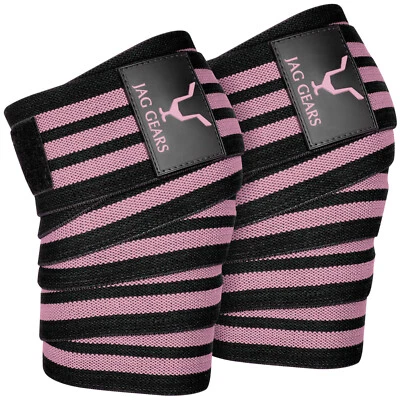 Jag Knee Wraps, Fitness Training Knee Straps, Knee Sleeves Weightlifting Squats - Image 1 of 4