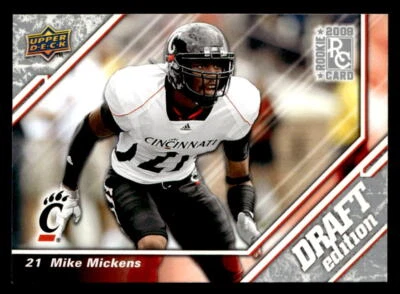 Mike Mickens 2009 Upper Deck Draft Edition Rookie Card #75 Cincinnati Bearcats - Image 1 of 2
