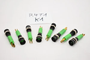 8x Lámpara de Señalización LED Verde 24V AC/DC ⌀ 8mm Lámpara de Señalización Lámpara Ex. Bundeswehr BW K1 - Imagen 1 de 3