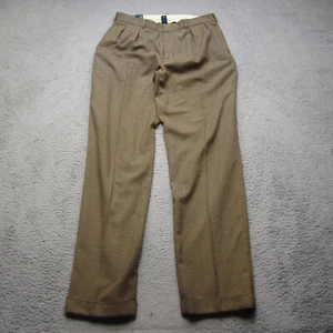 Pantalone Polo Ralph Lauren vintage uomo 36 marrone plissettato caccia chino preppy - Foto 1 di 14