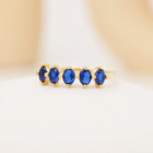 Natural Tanzanite Gemstone Ring 10k Solid Gold Ring Size Available