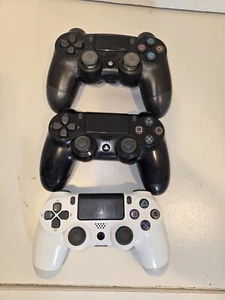 Lot of 3 Sony PlayStation 4 Controllers NO CABLES. SOLD AS IS. - Picture 1 of 6