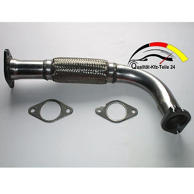 EDELSTAHL Abgasrohr Hosenrohr Flexrohr passendfür  Ford Mondeo III 2.0 2.2 TDci  - Bild 1 von 3