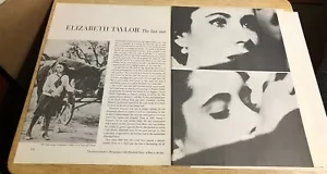 ELIZABETH TAYLOR - Vintage 3- Seiten Buchausschnitt - Bild 1 von 2