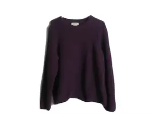 Orvis Sweater Women Size L Purple Long Sleeve Round Neck Thick Heavy Knit - Picture 1 of 6