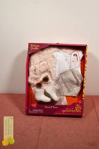 Our Generation Fancy & Furry Pink Faux-Fur Coat for 18" Dolls - Picture 1 of 7