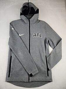 Atlanta Hawks Nike NBA Authentics Jacket Men's Gray Small Showtime Zip Up