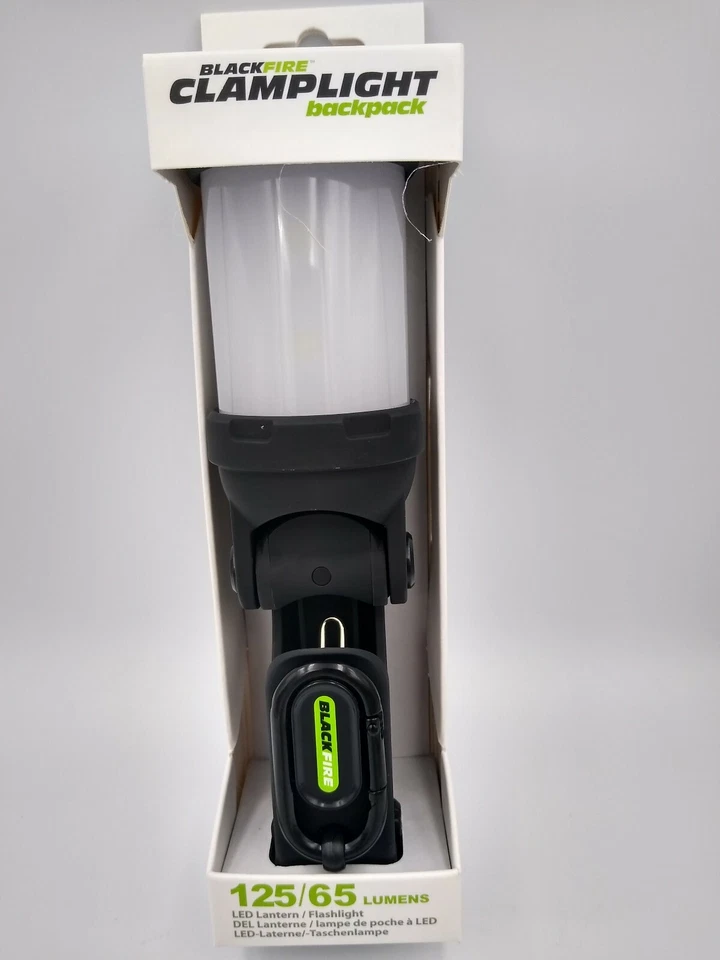 BlackFire Clamplight Backpack 125/65 Lumens Lantern/Flashlight - Image 1 of 3