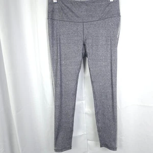 Prana Womens Medium Gray w/ White Dot Print Pillar Yoga Leggings Capris - Picture 1 of 8