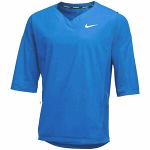 Nike MLB Baseball Cage Jacket 3/4 Sleeve Shirt Royal Blue 897383-493 Men's SZ S