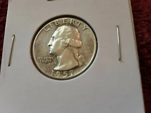 1957 Silver Quarter - with possible error - See Description - Picture 1 of 4