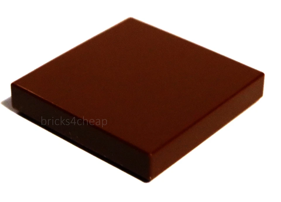 Lego 10x Reddish Brown Tile 2 x 2 - Image 1 of 1