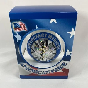 TV73001 Glass Christmas Ornament, EMS First Responder, 3.25-In. - Picture 1 of 4