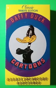 Vintage 1989 Classic Tribute Edition Looney Tunes Daffy Duck OOP CARTOON VHS - Picture 1 of 5