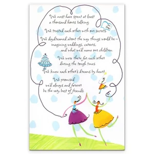 Heartfelt FRIENDSHIP Card FOR HER, Girls, by American Greetings + Envelope - Picture 1 of 4