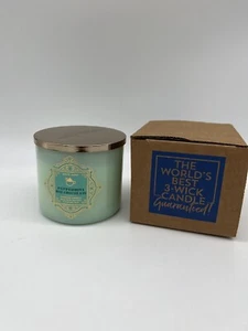 BATH & BODY WORKS PEPPERMINT HEISSE SCHOKOLADE DUFTKERZE 3-WICKEL 14,5 Oz - Bild 1 von 4