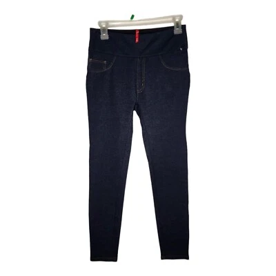 Spanx Women's Jean-ish Ankle Leggings Size L Dark Blue Pants Jeans Elastic - Image 1 of 4