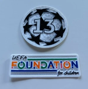 2021/22 UEFA Champions League patch set Real Madrid UEFA Foundation for Children - Picture 1 of 3