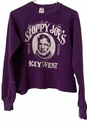 Sudadera corta vintage años 80 Jerzees puntada única mediana suave única de colección M Foto 1 de 4